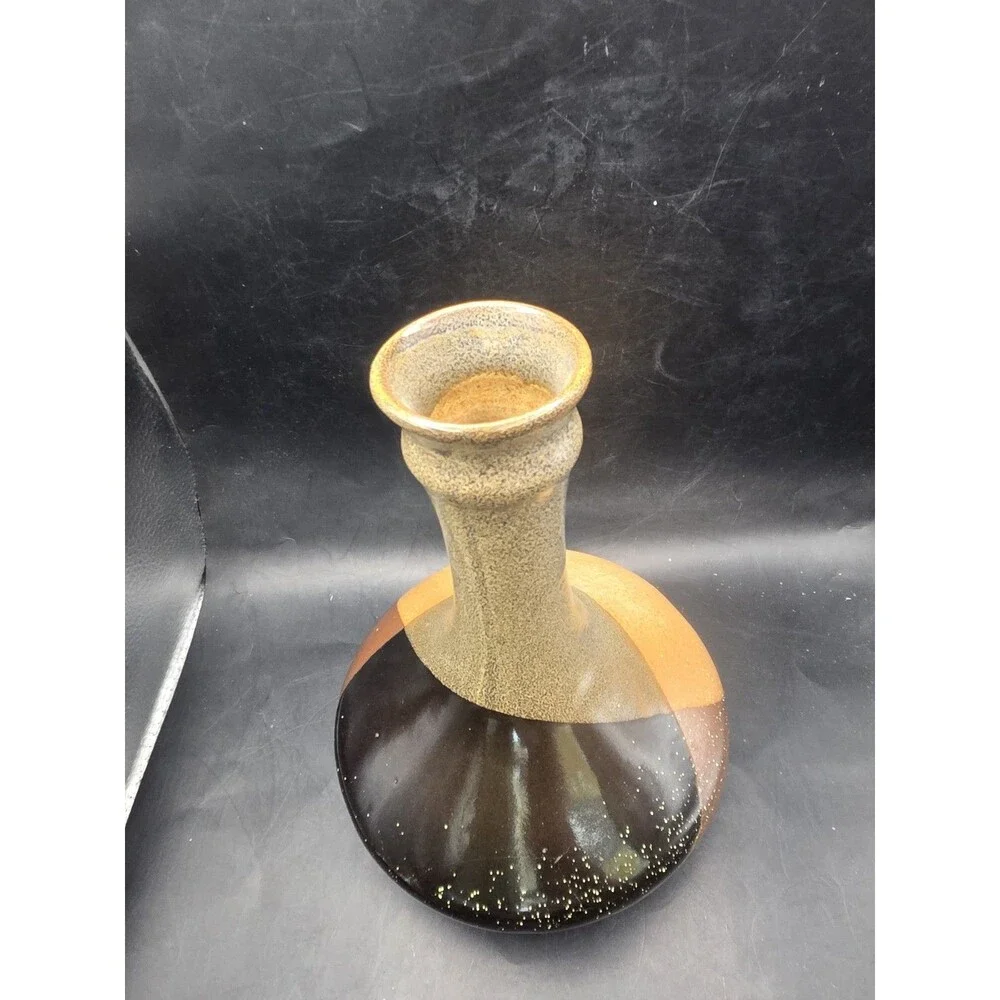 Robert Maxwell Pottery Craft USA MCM Midcentury Modern Decanter Vase No Cork